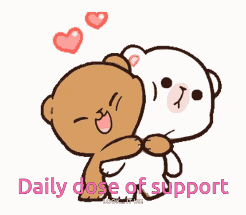 Daily Dose Of Support Hug GIF
