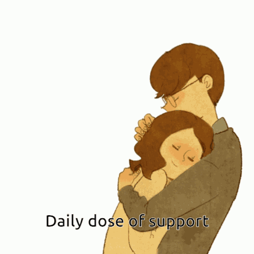 Daily Dose Of Support Hug GIF
