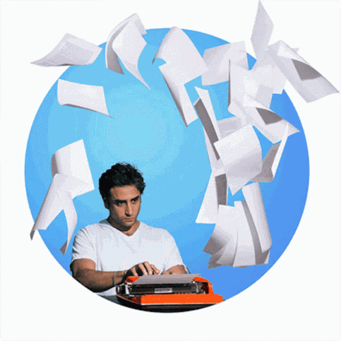 Daktilo Writing GIF