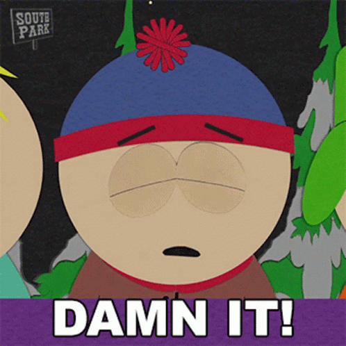 Damn It Stan Marsh GIF