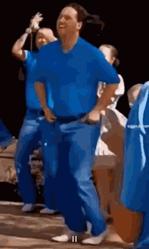 Dance Blue Shirt Guy GIF