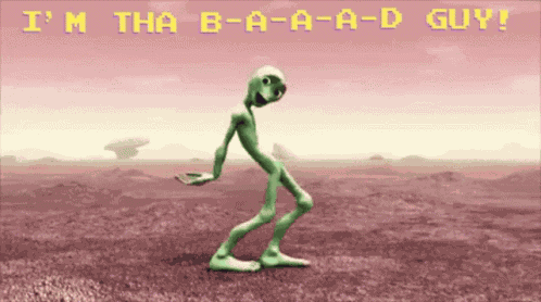 Dancing Alien Bad GIF