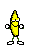 Dancing Banana Kiss Sticker