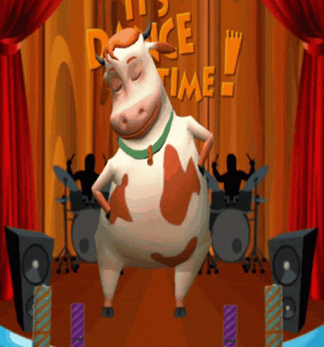Dancing Cow GIF