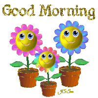 Dancing Flowers Messages For Friends Sticker