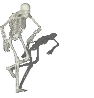 Dancing Skeleton Sticker