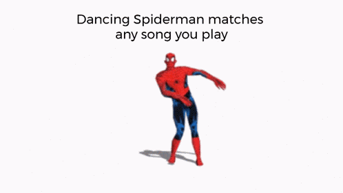 Dancing Spiderman Dancing Spiderman Matches Any Song You Play GIF