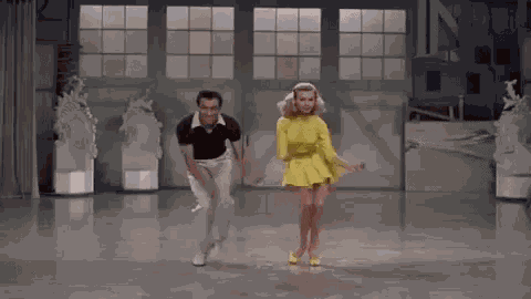 Dancing White Christmas GIF