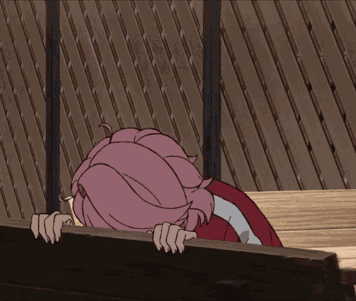 Dandadan Aira Shiratori Knocking Her Head Onto A Bench Over Again And Again GIF