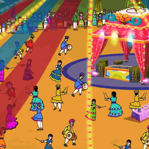 Dandiya Dance Chhota Bheem GIF