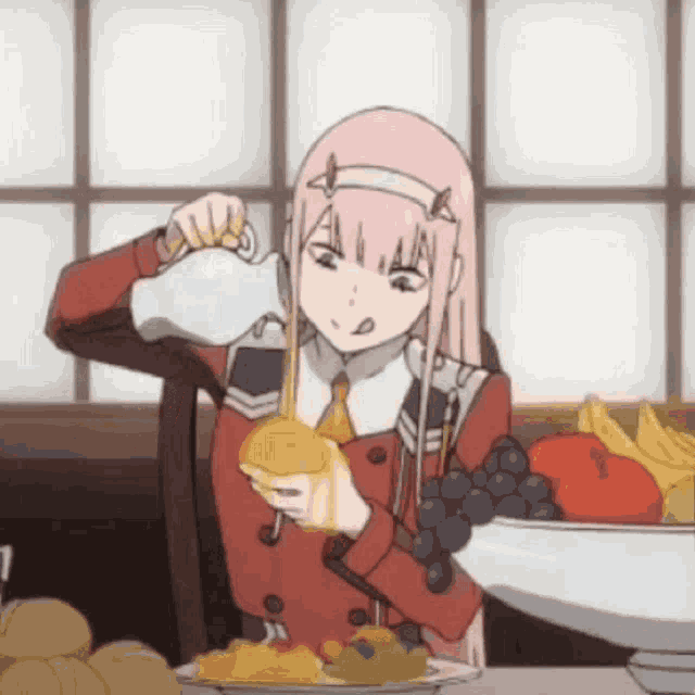Darling In The Franxx Hungry GIF GIF
