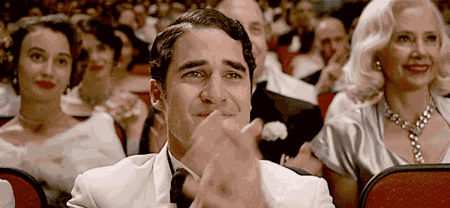 Darren Criss Clapping GIF