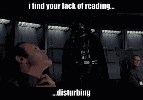 Darth Vader Reading GIF