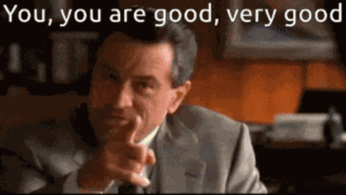 De Niro Very Good GIF