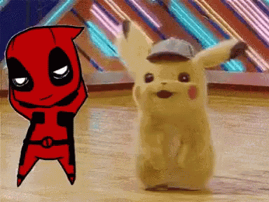 Deadpool Pikachu Dance GIF