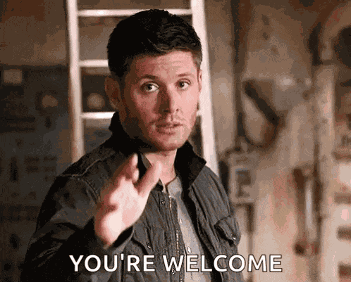 Dean Winchester Wink GIF