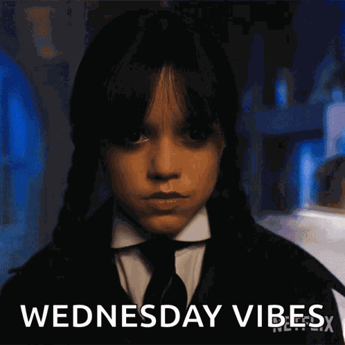 Death Stare Wednesday Addams GIF
