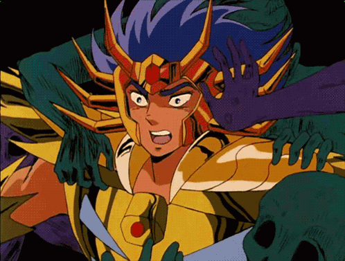 Deathmask Gold Saint GIF
