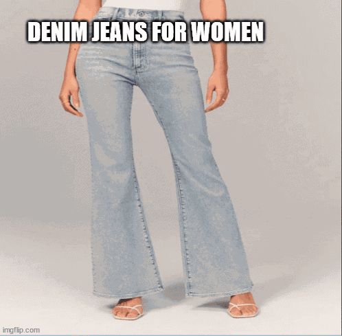 Denim Jeans For Women GIF