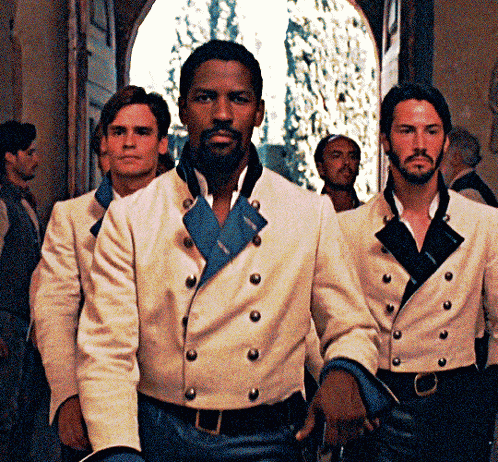 Denzel Washington Keanu Reeves GIF