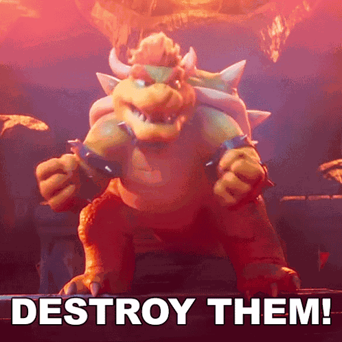 Destroy Them Bowser GIF