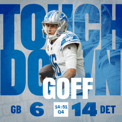 Detroit Lions (14) Vs. Green Bay Packers (6) Fourth Quarter GIF