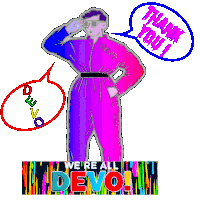 Devo Thank You Sticker