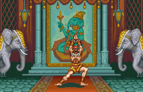 Dhalsim Yoga Dance GIF