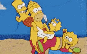 Dia Dos Pais, Simpsons, Filhos, Bebê GIF