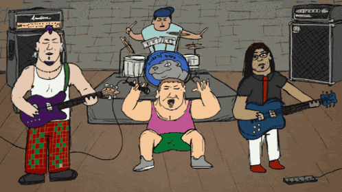 Diabetic Hippo Sick Animation GIF