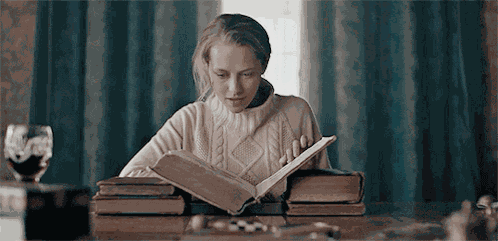 Diana Bishop Reading GIF