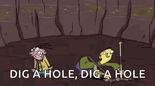 Digging A Hole Ed Edd N Eddy GIF