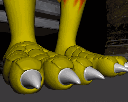 Dinosaur Foot Tapping GIF