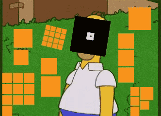 Disappearing Roblox Homer Disappearing GIF