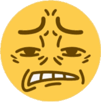 Disgusted Face Sticker