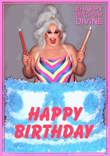 Divine Happy Birthday GIF