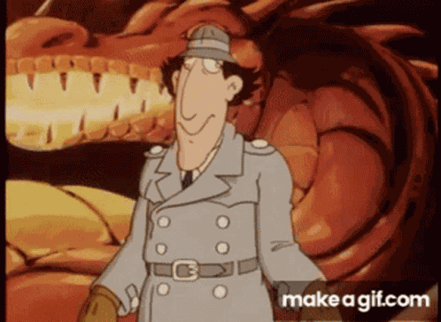 Dizzy Cartoon Inspector Gadget GIF