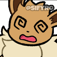 Dizzy Eevee Blitzdrachin Sticker