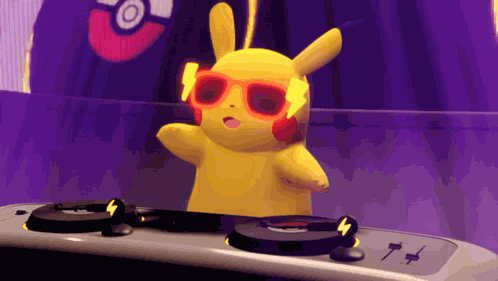 Dj Pikachu GIF