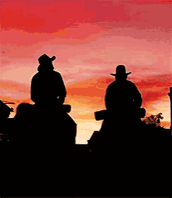 Django Unchained Riding Into The Sunset GIF