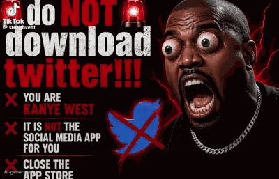 Do Not Download Twitter You Are Kanye GIF