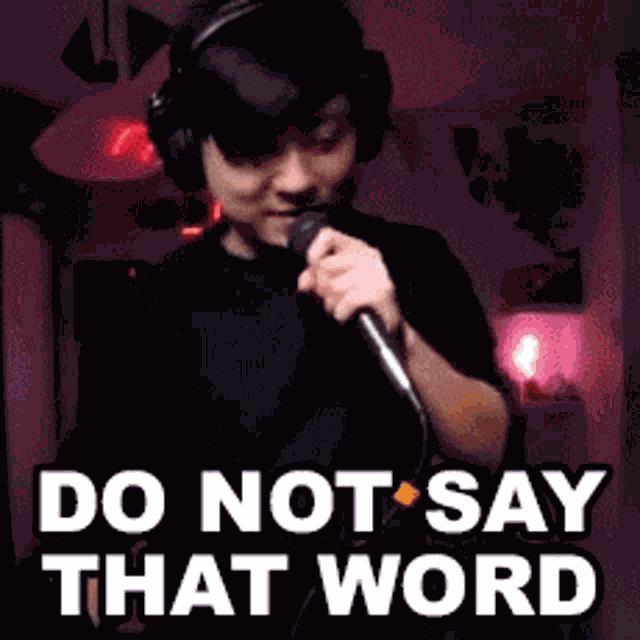 Do Not Say That Word Stanley Li GIF