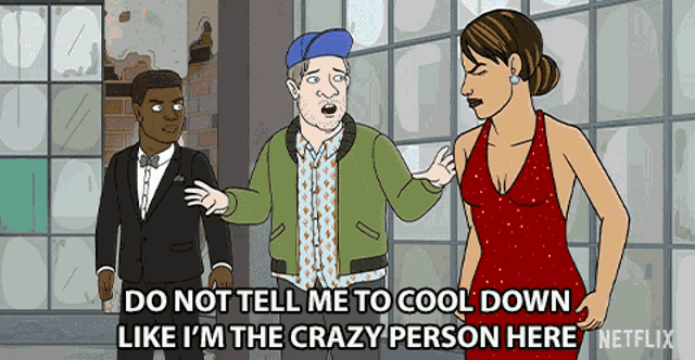 Do Not Tell Me To Cool Down Like Im The Crazy Person Here Justin Kenyon GIF