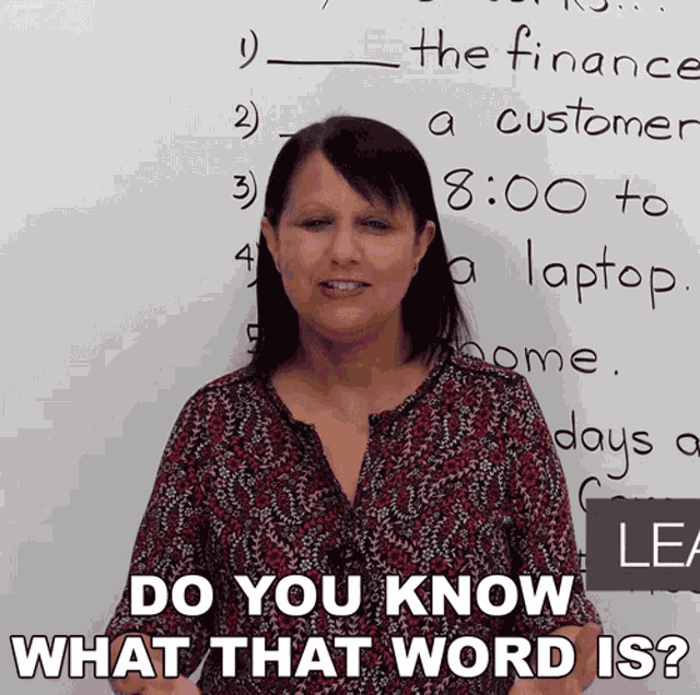 Do You Know What That Word Is Rebecca GIF