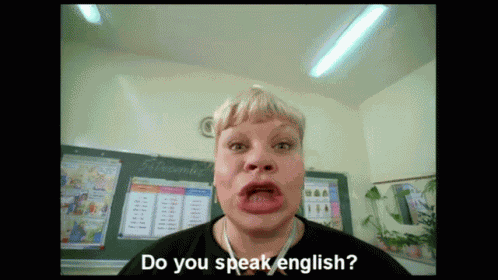 Do You Speak English когдаспрашивают GIF