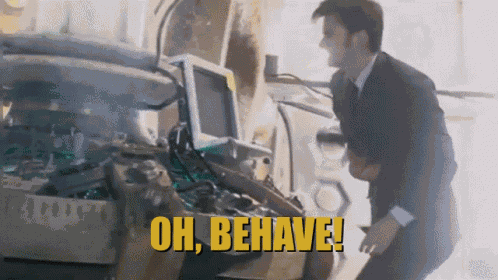 Doctor Who Behave GIF