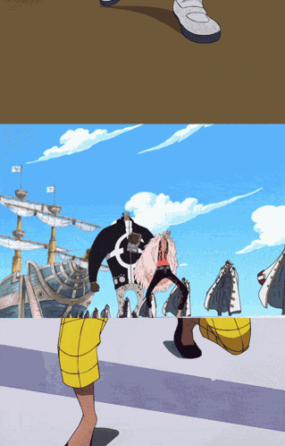 Doflamingo Walk Momo Ayase GIF