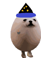 Dog Egg Wizard Sticker