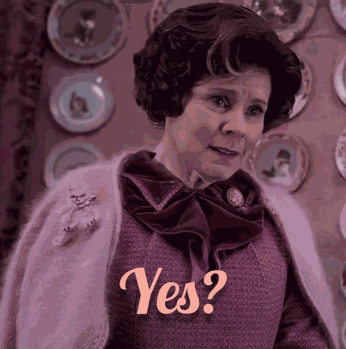 Dolores Umbridge Yes GIF