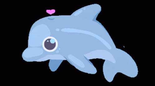 Dolphin Hearts GIF